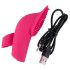 SMILE Licking - Vibrador de Dedo Lingual com Ondas de Ar (rosa)