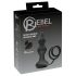 Rebel 2 em 1 - Vibrador Anal Sem Fio com Anel Peniano e Rádio (preto)
