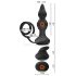 Rebel 2 em 1 - Vibrador Anal Sem Fio com Anel Peniano e Rádio (preto)