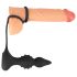Rebel 2 em 1 - Vibrador Anal Sem Fio com Anel Peniano e Rádio (preto)