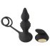 Rebel 2 em 1 - Vibrador Anal Sem Fio com Anel Peniano e Rádio (preto)