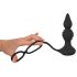 Rebel 2 em 1 - Vibrador Anal Sem Fio com Anel Peniano e Rádio (preto)