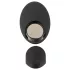 Rebel - vibrador próstata recarregável com controle remoto - silicone preto