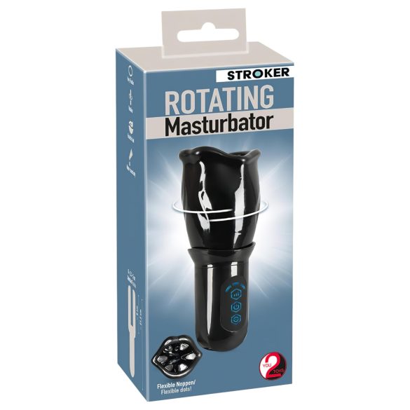 Masturbador Rotativo Recargável (preto)