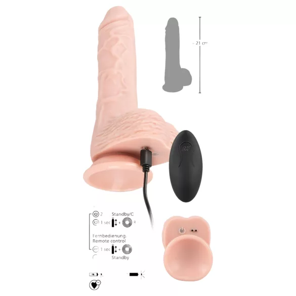 You2Toys - Medical RC - vibrador impulsionador e rotativo (cor natural)