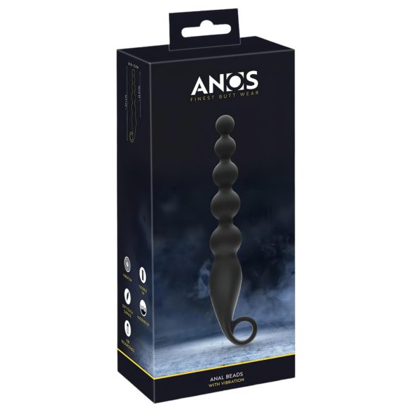Contas Anos - Vibrador Anal Cintilante (preto)