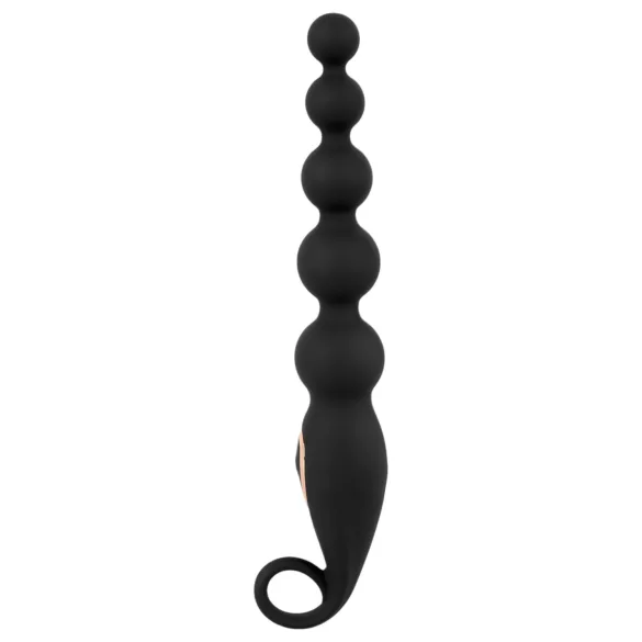 ANOS - vibrador anal com bolas - silicone preto