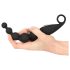 Contas Anos - Vibrador Anal Cintilante (preto)