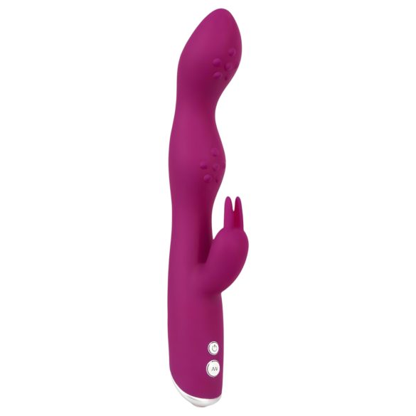 SMILE - Vibrador Flexível para Ponto A e G com Estimulador de Clitóris (roxo)