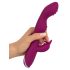 SMILE - Vibrador Flexível para Ponto A e G com Estimulador de Clitóris (roxo)