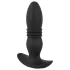 ANOS - vibrador anal com controle remoto - liso - silicone preto