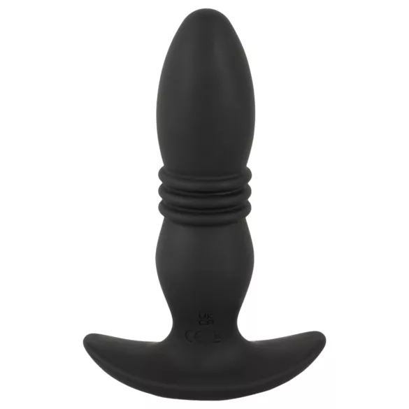 ANOS - vibrador anal com controle remoto - liso - silicone preto