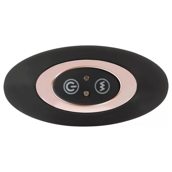 ANOS - vibrador anal com controle remoto - liso - silicone preto