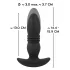 ANOS - vibrador anal com controle remoto - liso - silicone preto