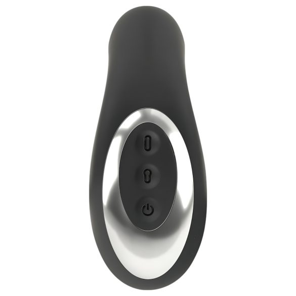 Rebel RC - vibrador anal inflável, recarregável com rádio (preto)