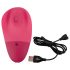 Sorriso Toque Vibrante - vibrador recarregável pulsante para clitóris (rosa)
