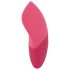Sorriso Toque Vibrante - vibrador recarregável pulsante para clitóris (rosa)