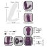Javida RC - Vibrador Clítoris 2 Funções com Controle Remoto (Roxo)