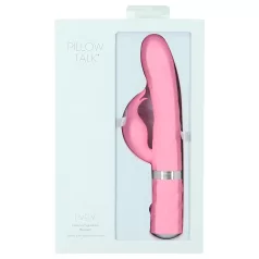  Pillow Talk Lively - vibrador recarregável com estimulador de clitóris (rosa)