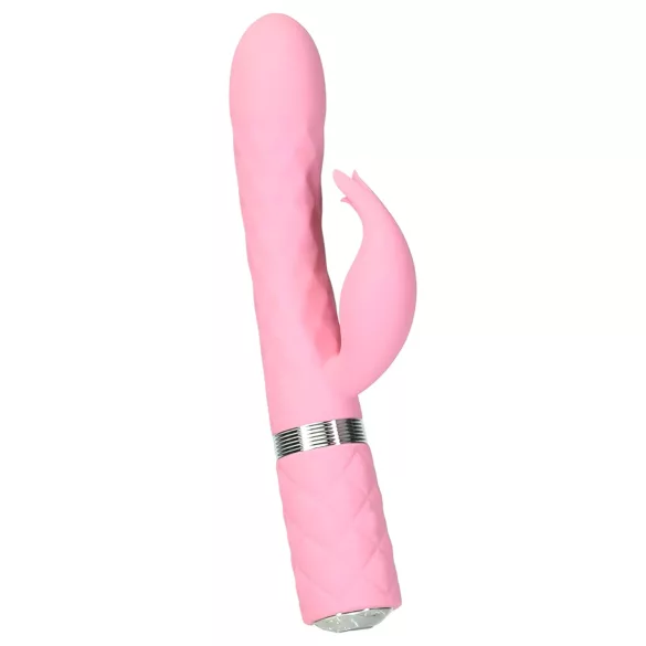 Pillow Talk Lively - vibrador recarregável com estimulador de clitóris (rosa)