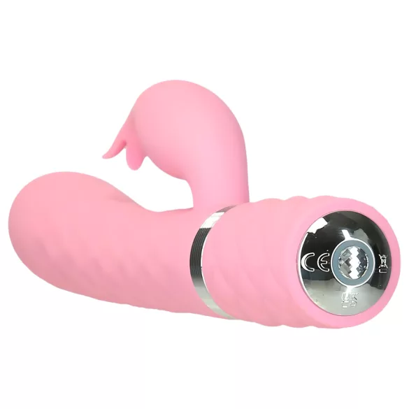 Pillow Talk Lively - vibrador recarregável com estimulador de clitóris (rosa)