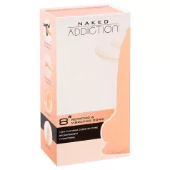 Naked Addiction - vibrador rotativo - 20cm - cor pele