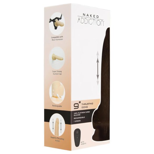 Naked Addiction Thrusting 9 - Vibrador natural empolgante (23cm)