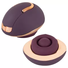   Belou - vibrador rotativo recarregável para vulva - silicone roxo