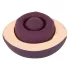 Belou - vibrador rotativo recarregável para vulva - silicone roxo