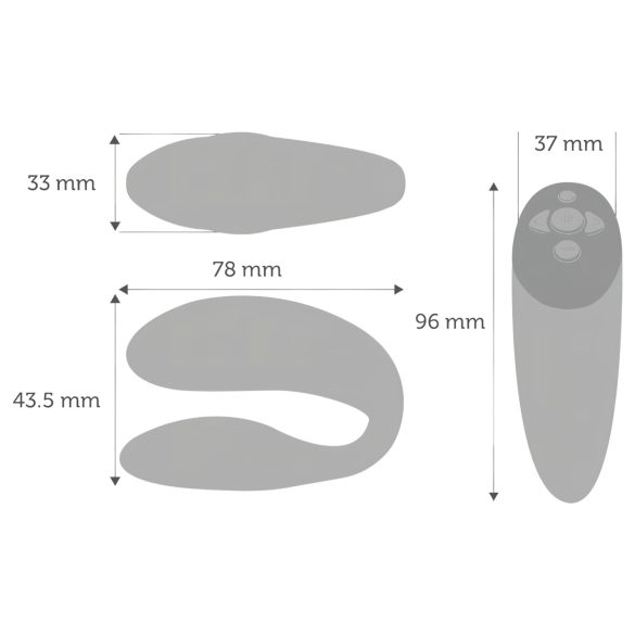 We-Vibe Chorus - vibrador de casal inteligente, laranja