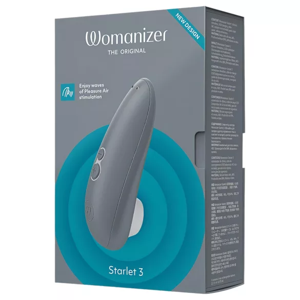 Womanizer Starlet 3 - sugador clitoriano com ondas de ar - cinza