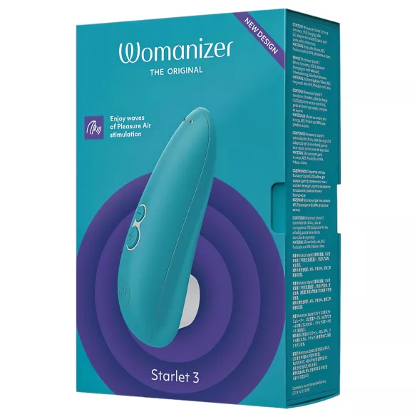 Womanizer Starlet 3 - sugador de clitóris com ondas de ar - turquesa