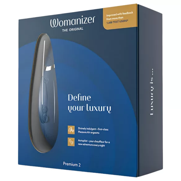 Womanizer Premium 2 - sugador clitoriano - estimulação a ar - azul