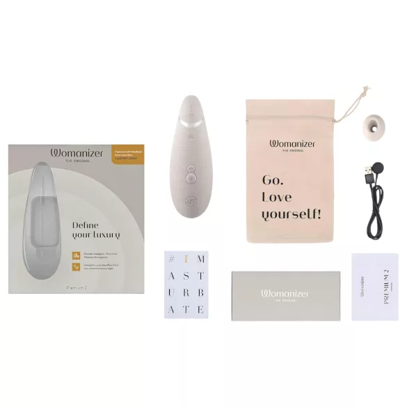 Womanizer - vibrador clitóris sucção - recarregável - branco