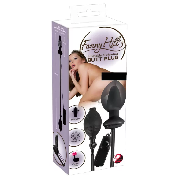 You2Toys - vibrador anal inflável - silicone preto