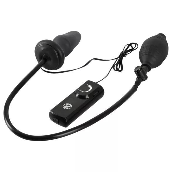 You2Toys - vibrador anal inflável - silicone preto