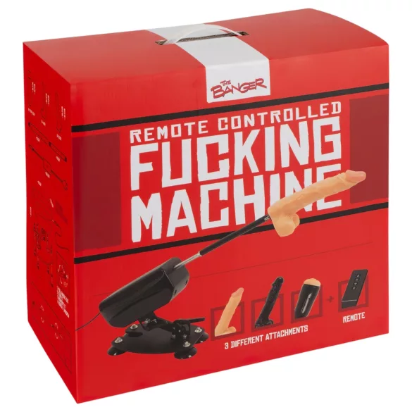The Banger - máquina de sexo - acompanha 2 dildos e 1 vagina artificial