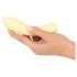 Cuties Mini 3 - vibrador à prova d'água, recarregável e amarelo!