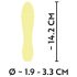 Cuties Mini 3 - vibrador à prova d'água, recarregável e amarelo!
