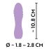 Cuties Mini 3 - vibrador espiral, recarregável e à prova d'água (roxo)