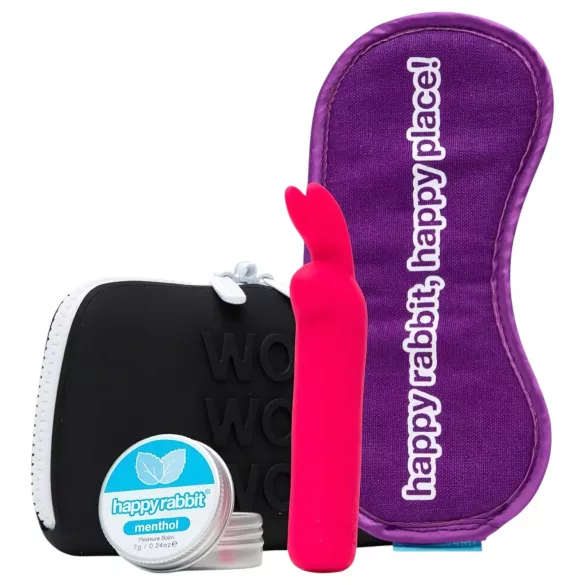 Happyrabbit - vibrador clitóris recarregável - kit 4 peças