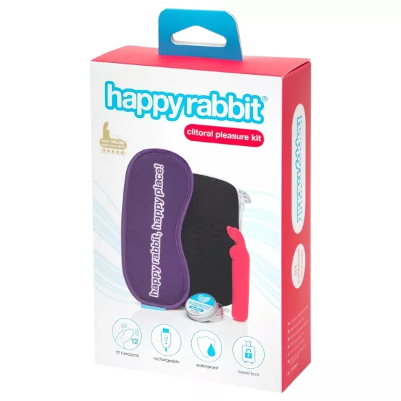 Happyrabbit - vibrador clitóris recarregável - kit 4 peças