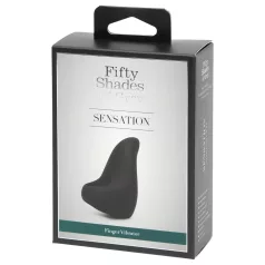   Fifty Shades of Grey - vibrador de dedo - estimulador clitóris - silicone preto