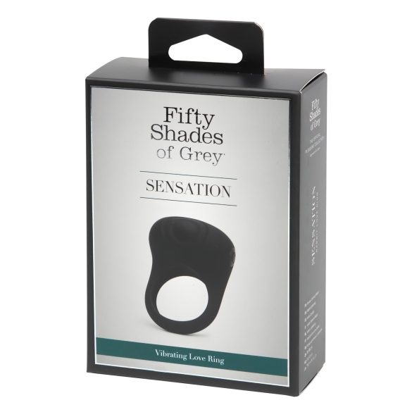 Cinza 50 Tons Sensation - Anel Peniano Vibratório (preto)