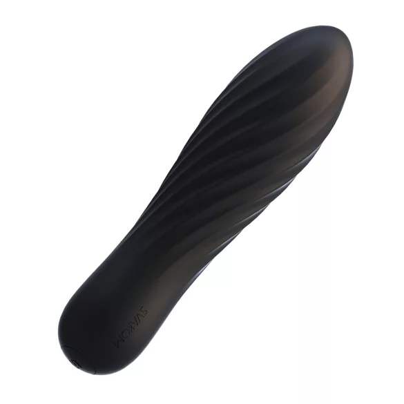 Svakom Tulip - vibrador em forma de mini varinha recarregável (preto)