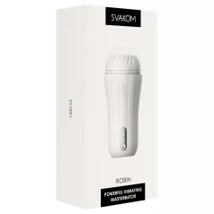 Svakom Robin - masturbador recarregável (branco)