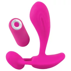   SMILE RC - vibrador ponto G recarregável com controle remoto - silicone rosa