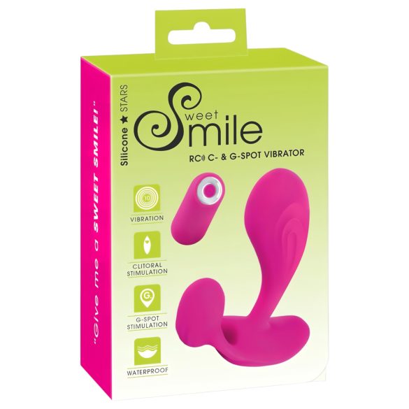 SMILE RC - Vibrador de Ponto G, recarregável e com controle remoto (rosa)