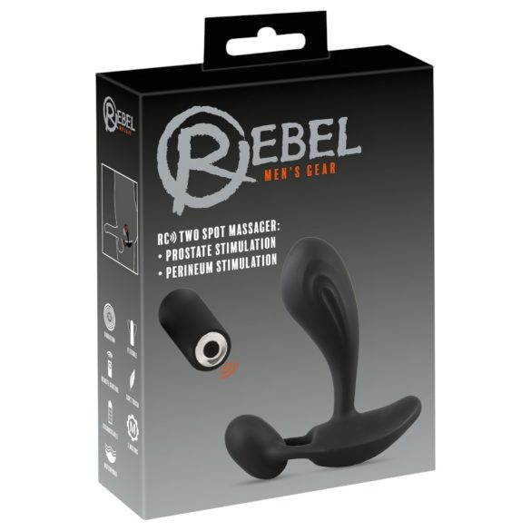 Rebel RC - Vibrador 2 em 1 para Próstata (preto)