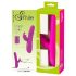 Coelhinho Smile - vibrador rotativo para clitóris recarregável (rosa)